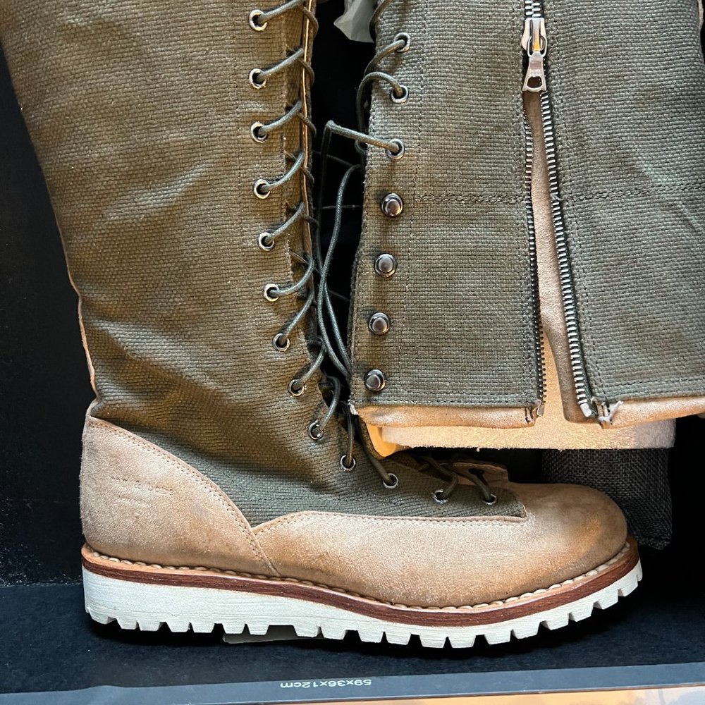 New RAG & BONE Knee High Combat Boots Sz 8 Lace up w Zip